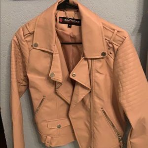 Urban republic pink faux leather jacket